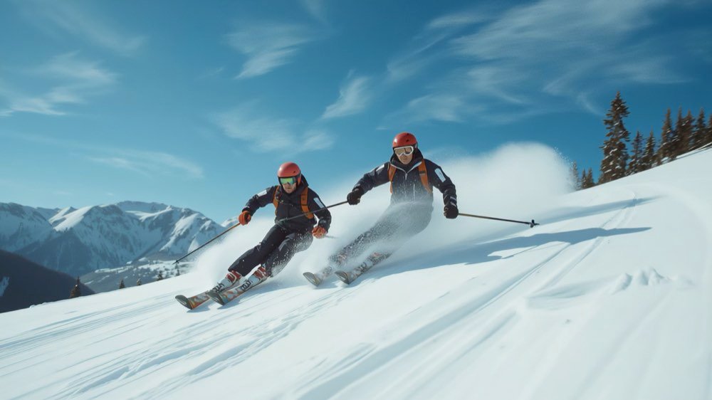 Sports cut, alpine skiing